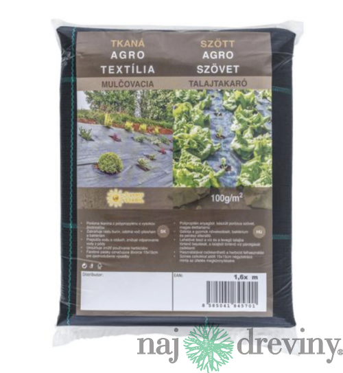 Agrotextília  tkaná PPHA 1,6 x 5 m, 100 g/m2