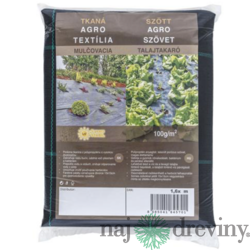 Agrotextília  tkaná PPHA 1,6 x 5 m, 100 g/m2