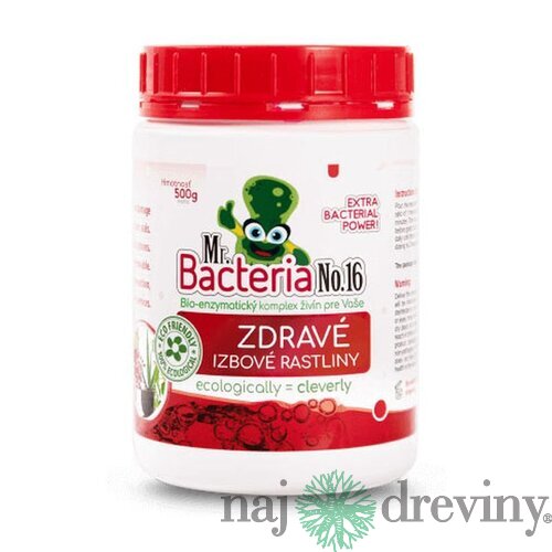 Aktivátor Mr.Bacteria No.16, živiny pre zdravé izbové rastliny, 500g