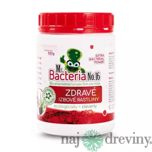 Aktivátor Mr.Bacteria No.16, živiny pre zdravé izbové rastliny, 500g