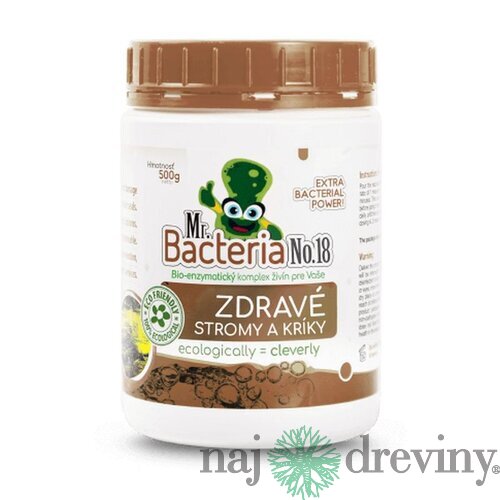 Aktivátor Mr.Bacteria No.18, živiny pre zdravé stromy a kríky, 500g