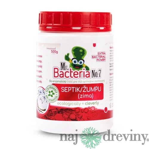 Aktivátor Mr.Bacteria No.7, zazimovač pre septik/žumpu, 500g