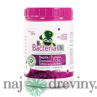 Aktivátor Mr.Bacteria UNI 4v1, do septiku, sifónu, ČOV a latríny, 500 g