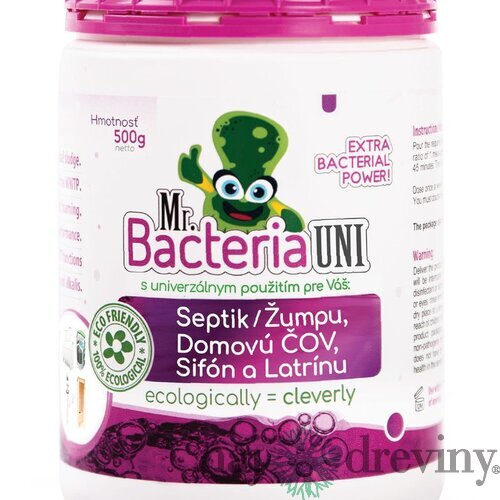 Aktivátor Mr.Bacteria UNI 4v1, do septiku, sifónu, ČOV a latríny, 500 g