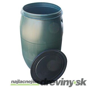 Barel Pannon Rainbarel 120 lit. 395 mm, závit, zelený sud na dažďovú vodu, HDPE