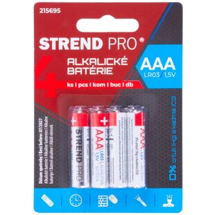 Batéria Strend Pro, LR03, 4 ks, AAA tužka, blister