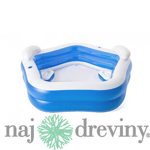 Bazén Bestway® 54153 Family Fun, nafukovací, 2,13x2,06x0,69 m