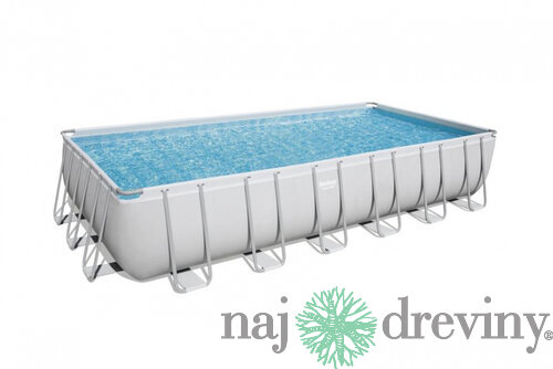 Bazén Bestway® Power Steel™, 56475, piesková filtrácia, rebrík, dávkovač, plachta, 7,32x3,66x1,32 m