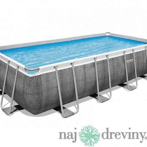 Bazén Bestway® Power Steel™, 56996, filter, pumpa, rebrík, dávkovač, plachta, 4.88m x 2,44m x 1.22m