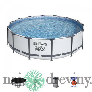 Bazén Bestway® Steel Pro MAX, 56950, filter, pumpa, rebrík, plachta, 4,27x1,07 m