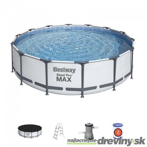Bazén Bestway® Steel Pro MAX, 56950, filter, pumpa, rebrík, plachta, 4,27x1,07 m