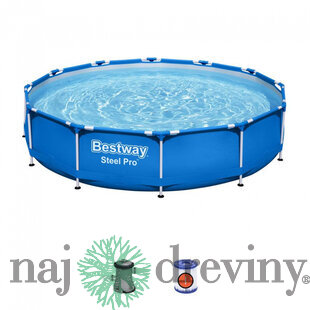 Bazén Bestway® Steel Pro™, 56681, pumpa, 3,66x0,76 m