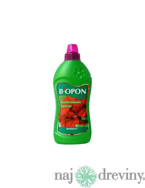 Biopon hnojivo na muškáty, pelargónie 1 L