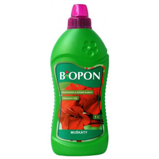 Biopon hnojivo na muškáty, pelargónie 1 L