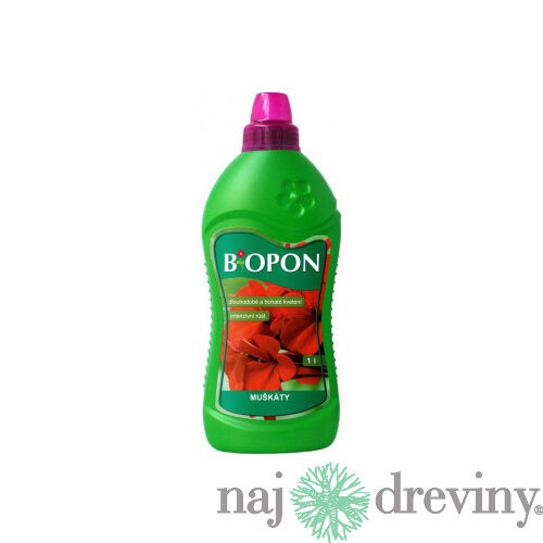 Biopon hnojivo na muškáty, pelargónie 1 L