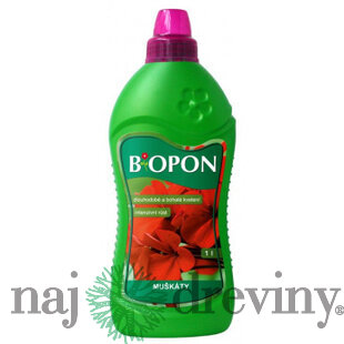 Biopon hnojivo na muškáty, pelargónie 1 L