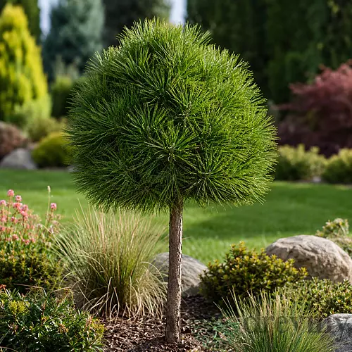 Borovica horská Varella na kmienku 25cm, v črepníku Pinus mugo Varella