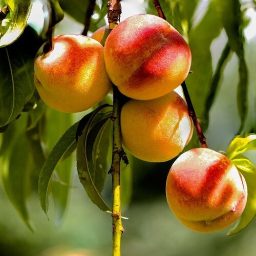 Broskyňa HARNAS, výška 180/200 cm, už rodiaca, v črepníku podpník Alycza Prunus persica Harnas