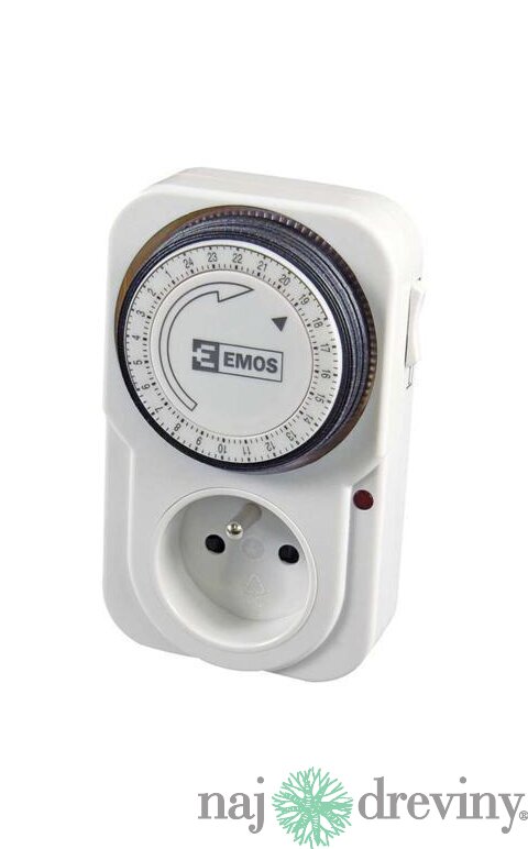 Časovač EMOS TS-MD3, mechanická spínacia zásuvka, 230 V, max. 3680 W