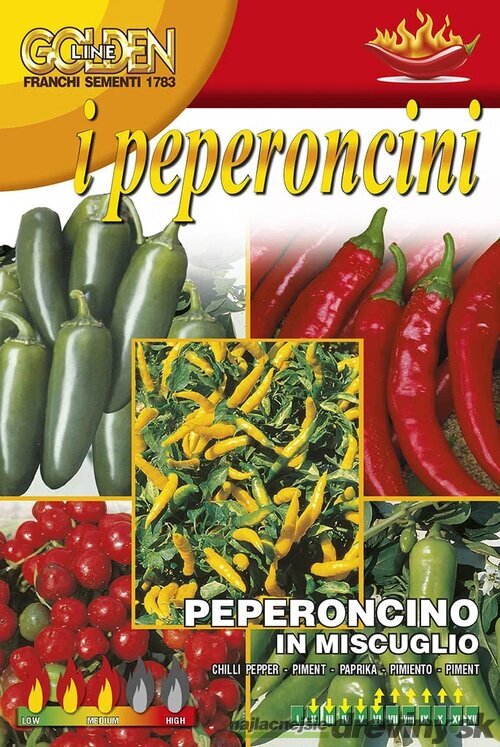 Chilli - Zmes chilli paprík - semená