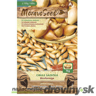 Cibuľa sadzačka BIRNFORMIGE žltá karta 100g, 8-16mm