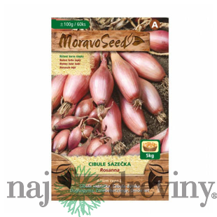 Cibuľa sadzačka ROSANNA ružová karta 100g, 8-16mm