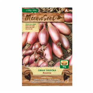 Cibuľa sadzačka ROSANNA ružová karta 100g, 8-16mm