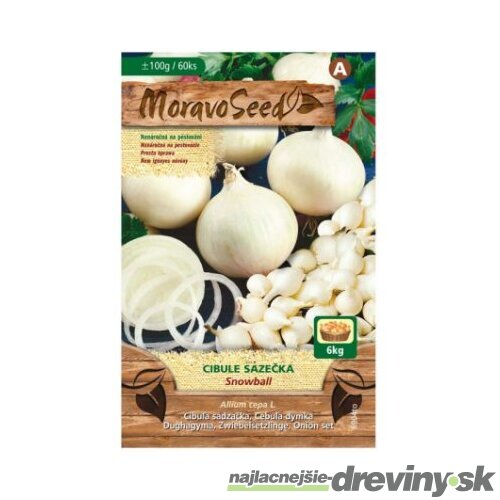 Cibuľa sadzačka SNOWBALL biela karta 100g, 8-16mm