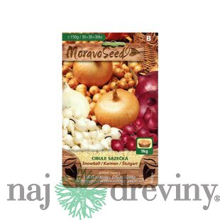 Cibuľa sadzačka SNOWBALL+KARMEN+ŠTUTGART 150g, 8-16 mm