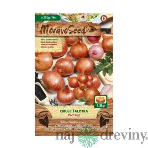 Cibuľa šalotka RED SUN červená karta 250g, 7-15cm