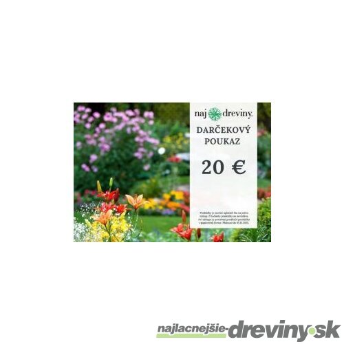 Darčeková poukážka 20€