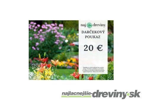 Darčeková poukážka 20€