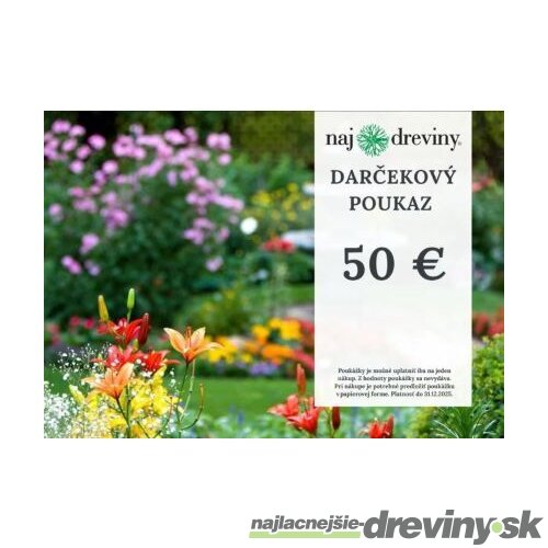 Darčeková poukážka 50€