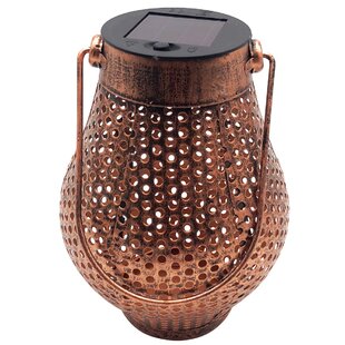 Dekorácia Strend Pro Cooper, solárny medený lampáš, 1x LED, 11x17cm