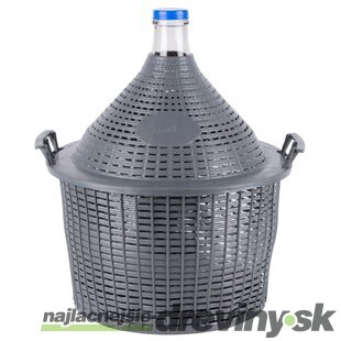 Demižón Strend Pro Cada Inco, 25 lit. sklenený, demižón na víno a pálenku, plastový kryt