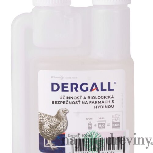 DERGALL® 100 ml, prostriedok proti parazitom, na hydinu