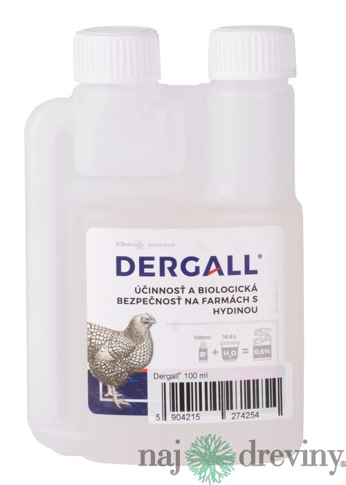 DERGALL® 100 ml, prostriedok proti parazitom, na hydinu