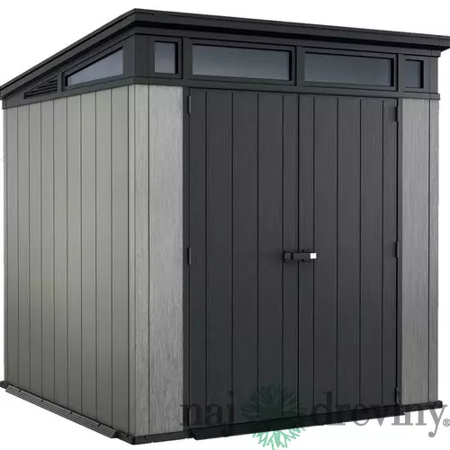 Domček Keter® ARTISAN DUOTECH™antracit/sivá, záhradný, 214x218x226 cm, UV