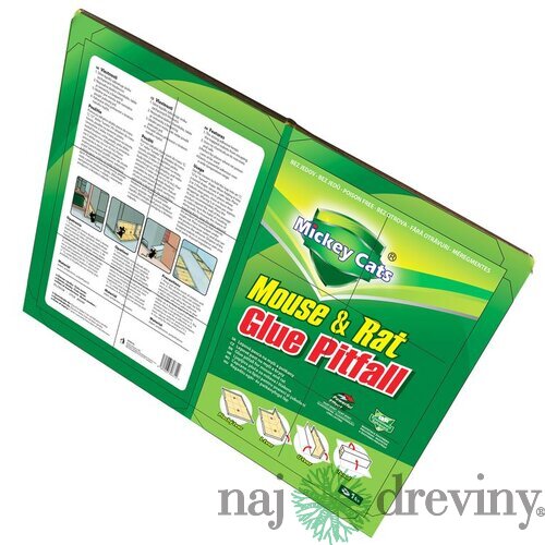 Doska Mickey Cats, 22x17 cm, lepová, na myši a potkany, Poison-Free