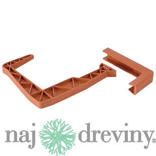 Držiak IWWS HANGPLAST 200/250 mm, na kvetináče, Terakota, plast