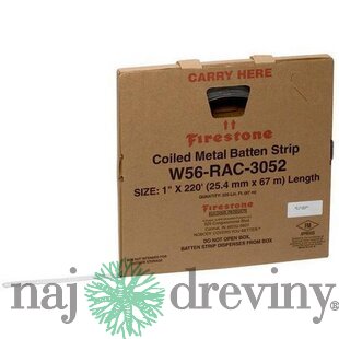 Firestone páska Coiled Metal Batten Cover strip 67,05 m