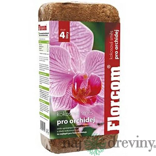 Florcom kokosový substrát pre orchideje 350 g