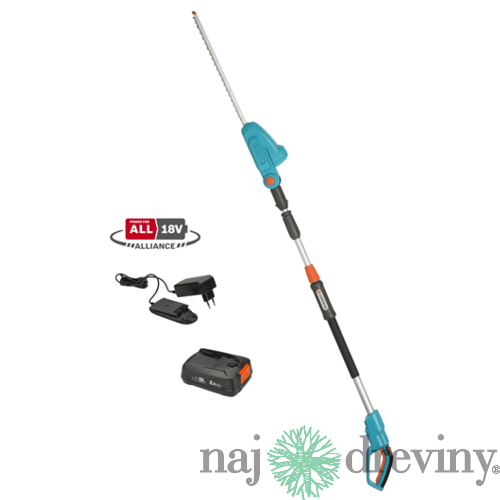 Gardena Akumulátorové teleskopické nožnice na živý plot THS 42/18V P4A - súprava na okamžité použitie 14732-20