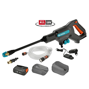 Gardena Akumulátorový stredotlakový čistič AquaClean 24/18V P4A - súprava na okamžité použitie 14800-20