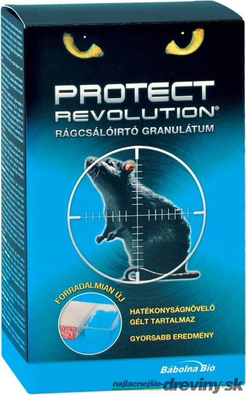 Granule PROTECT Revolution, na potkany, 2x75 g tácky + 2x50 g gél (150 + 100 g)