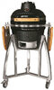 Gril Kamado Egg 16“, priemer 33,50 cm, gril výška 73 cm, čierny, 40x57x97,50 cm