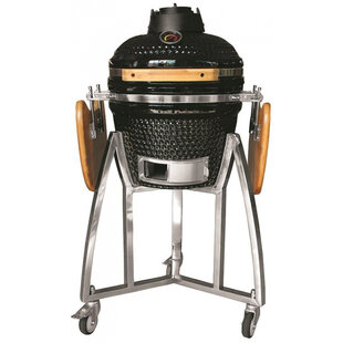 Gril Kamado Egg 16“, priemer 33,50 cm, gril výška 73 cm, čierny, 40x57x97,50 cm
