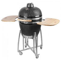 Gril Kamado Egg 21“, priemer 46,7 cm, gril výška 91 cm, čierny, 130x73x122 cm