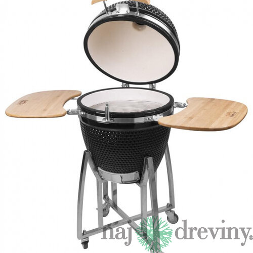 Gril Kamado Egg 21“, priemer 46,7 cm, gril výška 91 cm, čierny, 130x73x122 cm