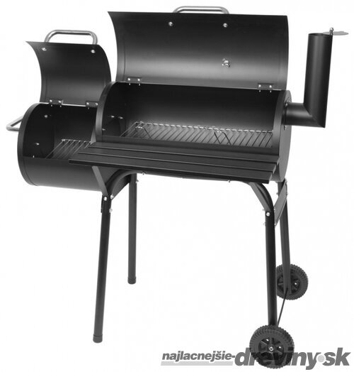 Gril Porter, BBQ, na drevené uhlie, 2v1 - grilovanie a údenie, 1100x650x1150 mm